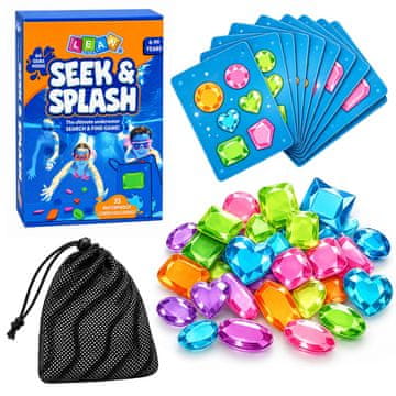 Grado LEAN TOYS Igra za Ronjenje - Potraga za Draguljima (Vodootporne Karte)