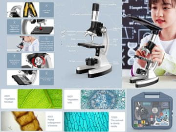 Mikroskop Madej mikroskop u koferu, metalna konstrukcija