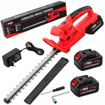 Verkgroup Set baterija 21V električne škare za živicu 2x3Ah 51cm