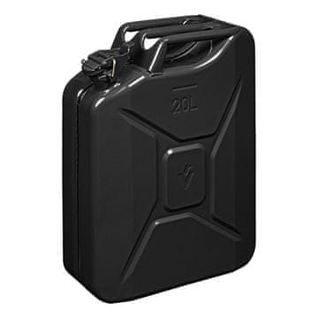 Northix Kanister 20L metalni crni, odobren od strane UN-a i TüV/GS-a