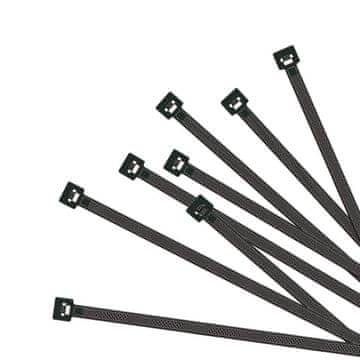Northix Set vezica za kabele, 60 komada, crne boje
