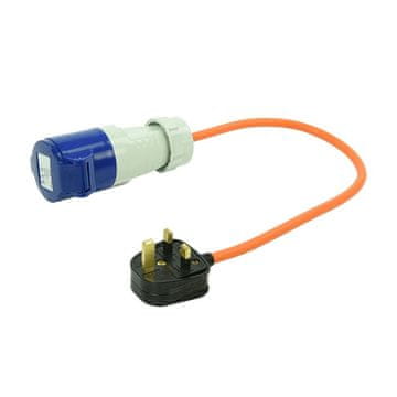 Northix Adapterski kabel 40 cm s UK utikača na CEE utikač