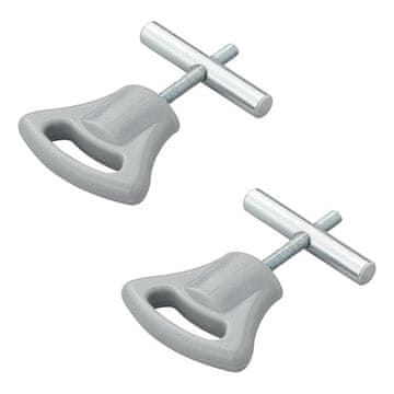 Northix Zaustavnik za tendu s plastičnim gumbom 5-6 mm - set od 2 komada