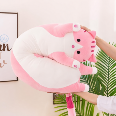 Dollcini Plišana igračka mačka 60 cm ružičasta
