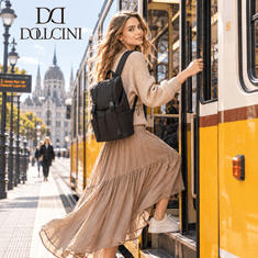 Dollcini Planinarski ruksak od najlona crna vodootporan