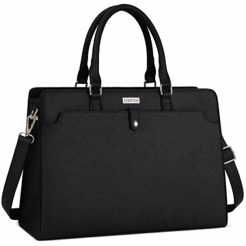 Dollcini Ženska crossbody torbica od umjetne kože crna za 15.6 inčno prijenosno računalo