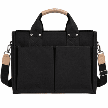 Dollcini Ženska crossbody torbica od pamuka crna