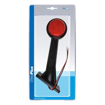 Northix Gabaritna svjetiljka 12/24V crveno/bijela 166x193mm LED desna u blisteru