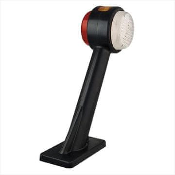 Northix Gabaritna svjetiljka 12/24V crvena/bijela/jantarna 166x193mm LED desna