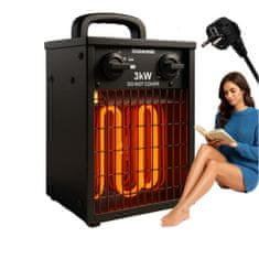 Kaminer Industrijski električni grijač s termostatom 3000W 230V