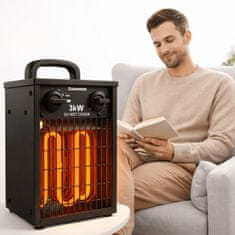 Kaminer Industrijski električni grijač s termostatom 3000W 230V