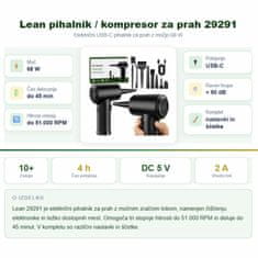 Lean-toys puhalo / kompresor za prašinu 29291
