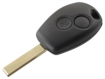 Kućište daljinskog upravljača za Renault Clio Kangoo Laguna Master Megane Modus Thalia Trafic Twingo RAVNA OŠTRICA S ULOZNICAMA 2 TIPKE