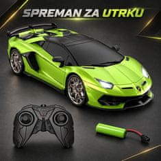 JOJOY® Lamborghini automobil na daljinsko upravljanje, LED svjetla i punjiva baterija | VENOX
