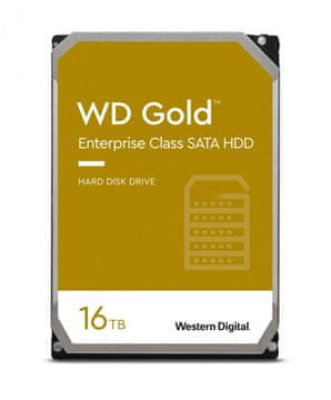 WD RE 16 TB SATA 3 tvrdi disk, 6 Gbps, 7200 o/min, 512 MB GOLD