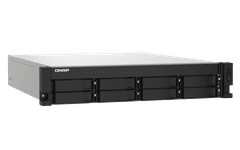 Qnap NAS poslužitelj s 8 utora za diskove, 4 GB RAM-a, 2x 10 Gb SFP+, 2x 2,5 Gb mrežna priključka