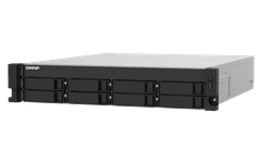 Qnap NAS poslužitelj s 8 utora za diskove, 4 GB RAM-a, 2x 10 Gb SFP+, 2x 2,5 Gb mrežna priključka