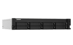Qnap NAS poslužitelj s 8 utora za diskove, 4 GB RAM-a, 2x 10 Gb SFP+, 2x 2,5 Gb mrežna priključka