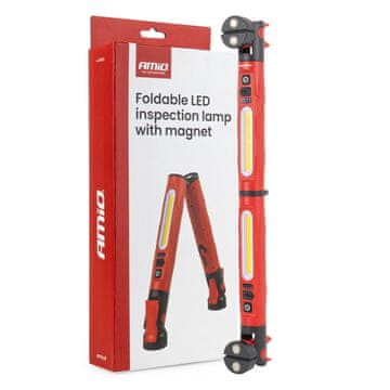 LAMPA AMiO Sklopiva LED inspekcijska lampa s magnetom i kopčom, 4000 mAh