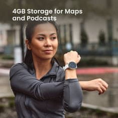Amazfit Active 3 Premium Apex Silver pametni sat