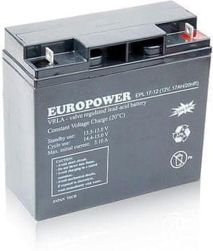 slomart EUROPOWER EPL AGM baterija 12V 17Ah (15 godina vijeka trajanja)