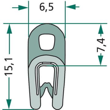 Brtva 5 m 1 mm 654A1107/5 GRANIT