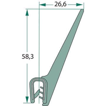 Brtva 5 m 2 mm 654A1105/4/5 GRANIT