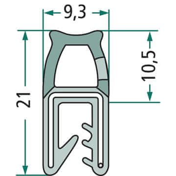 Brtva 1mm 654A1513/25 GRANIT