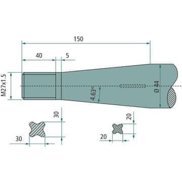 Zub 820 mm 43008202701 18836, 55372 GRANIT