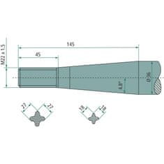 Blue Line Zvjezdasti zub vrha utovarivača 910 mm M22