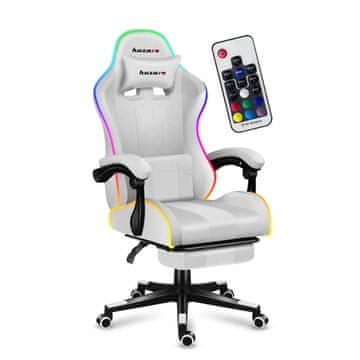 Huzaro Force 4.7 RGB bijela igraća stolica