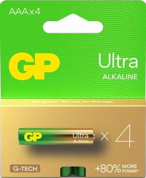 GP Ultra Alkaline 24AU21-SB4 alkalne baterije 4 kom.