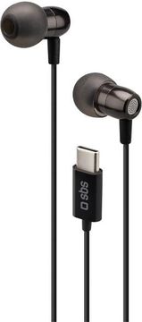 SBS Metal Pro 2.0 USB-C žičane slušalice crne boje
