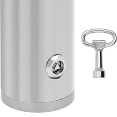LS Pepeljara, vanjska zidna pepeljara, zatvorena, 1,8 l - srebrna