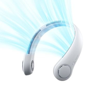 JISULIFE Prijenosni ventilator za vrat 4000mAh - sivi