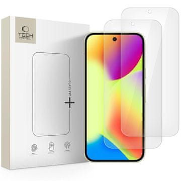 Tech-protect Glass Fit+ kaljeno staklo u pakiranju od 2 komada za Google Pixel 9 / 9 Pro / 10 / 10 Pro - prozirno