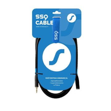 slomart SSQ SS-2067 Kabel Jack Stereo 3.5mm - 3.5mm utičnica, 3m, crni