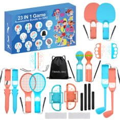 Nintendo Hurtel Nintendo Switch 23-u-1 obiteljski set dodatne opreme - narančasto-plavi