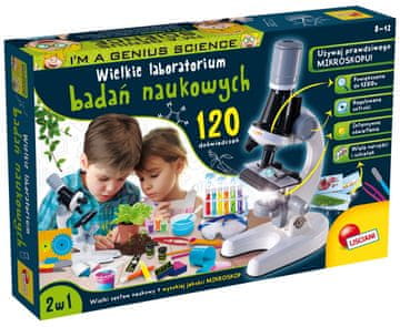 slomart Lisciani I'm A Genius znanstveni set 'Veliki laboratorij - 120 eksperimenata'