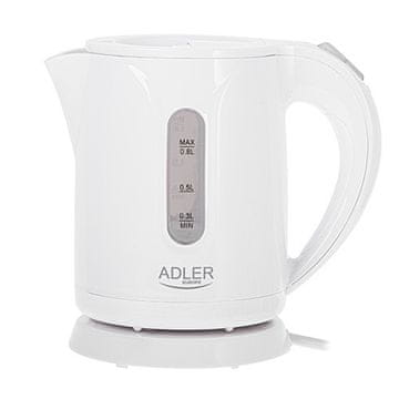 slomart Adler AD 1371w električno kuhalo za vodu 0,8l - bijelo