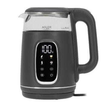 slomart Adler AD 1305GS čajnik 1,7l LED s kontrolom temperature
