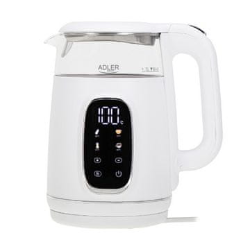 slomart Adler AD 1305WS čajnik 1,7l LED s kontrolom temperature
