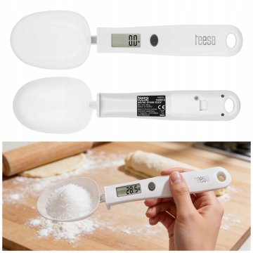 Teesa Digitalna kuhinjska vaga s LCD žlicom do 300 g, bijela
