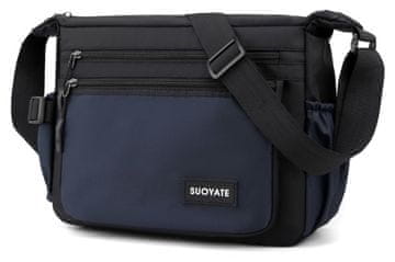 Dollcini Vodootporna crossbody torba plava sa zaštitom od krađe