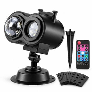VYZIO® LED projektor s efektima vodenih valova, izmjenjivim slajdovima i daljinskim upravljačem | GLOWMIX