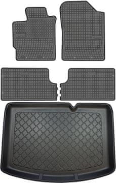 Toyota Yaris III Hatchback od 09.2011-08.2020. Komplet - gumeni tepisi za automobil + tepih za prtljažnik