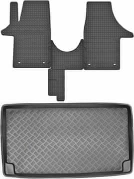 Volkswagen Caravelle T5 VAN od 2003. do 2015. SET - gumene autotepihe + prostirka za prtljažnik