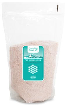 HIMALAJSKA RUŽIČASTA SOL, FINJE MLJEVENA, 1 kg - CRYSTALLINE PLANET