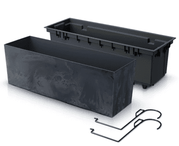 Prosperplast Urbicase Beton Effect antracit viseća saksija za cvijeće 40 cm DUC400EW