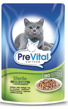 PreVital Vrećica s piletinom za sterilizirane mačke 100g